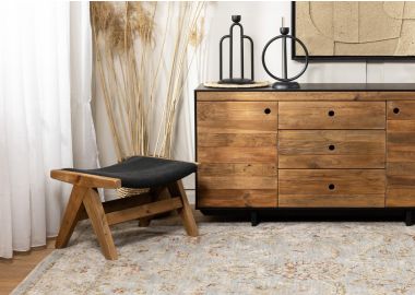 הדום עץ ובד 62 ס"מ דגם ג'וני