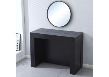 קונסולה נפתחת לפינת אוכל עד 3 מטר רוחב 100 ס"מ דגם מקסימוס שחור