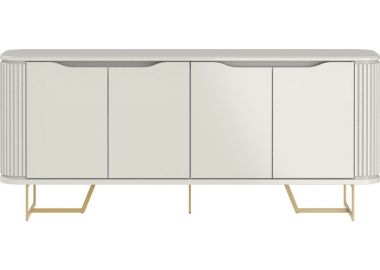 שידה יוקרתית 180 ס"מ בגוון אופוייט פרזול זהב דגם שנהב