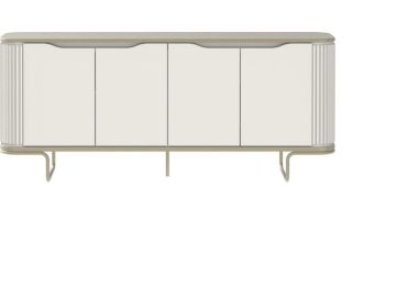 שידה 217 ס"מ בגוון אופוייט פרזול שמפניה דגם אסיף