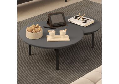 שולחן סלון בגוון אפור כהה דגם אבניו 