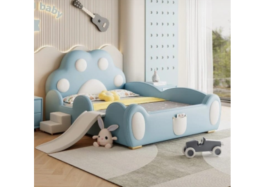 מיטה וחצי כולל מגלשה וארגז מצעים דגם ליאור