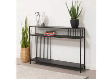 קונסולה מתכת בעיצוב מודרני בגוון שחור