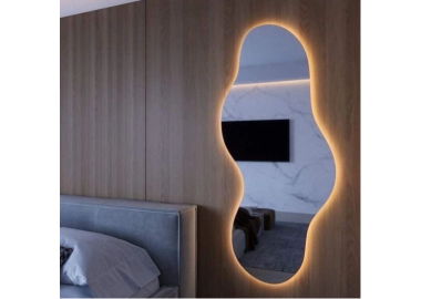 מראה אסימטרית עם תאורה 170/70 ס"מ