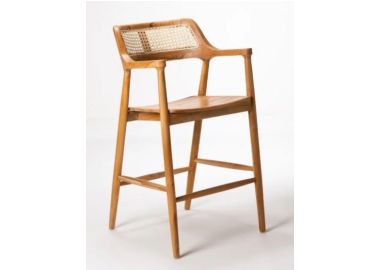 כסא בר מעץ טיק דגם Hirosima