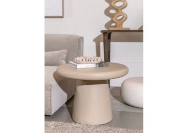 שולחן עגול ספייס צבע בז'