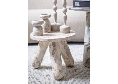 שולחן צד 3 רגליים מארבל