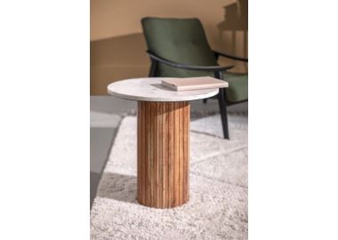 שולחן צד מרגט ווייט מרבל