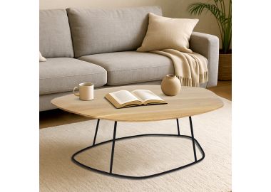 שולחן סלון בעיצוב עץ טבעי דגם GF24-282 