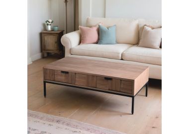 שולחן סלון מודרני בגוון אגוז דגם 249004 