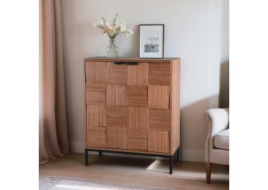 שידת אחסון בעיצוב ריבועים דגם 249006