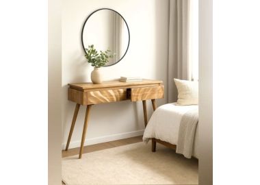 קונסולה לכניסה מעץ מנגו מלא