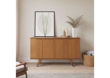 שידת כניסה בגוון עץ טבעי דגם רובין