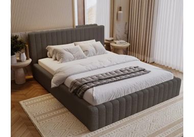 מיטה ברוחב וחצי דגם אור בגוון אפור