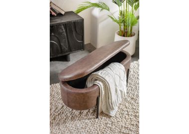 הדום/סטול אחסון דגם לוקה בגוון חום