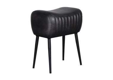 הדום עור בגוון שחור 35*42 ס"מ דגם לאסו