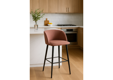 כסא בר דגם נואר בגוון ורוד