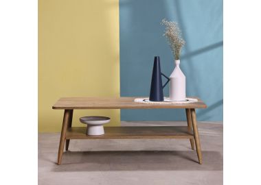 שולחן סלון 110*59.5 ס"מ בגוון טבעי דגם SHAKER