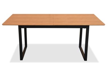 שולחן אוכל נפתח 180*90 ס"מ בגוון טבעי דגם CLARENCE