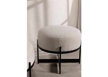 הדום בד בגוון קרם 56*56 ס"מ דגם SIMPLY