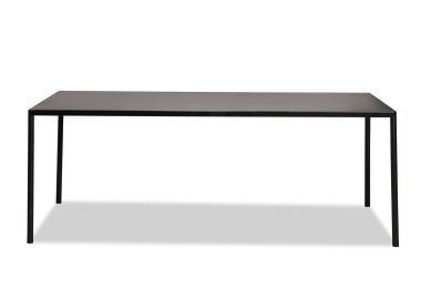 שולחן גן 100*200 מתכת בגוון שחור דגם SIMPLY