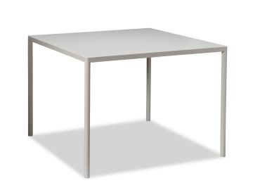 שולחן גינה 100*100 ס"מ מתכת בגוון אפור בהיר דגם SIMPLY