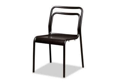 כסא גינה מתכת בגוון שחור דגם CLARIS