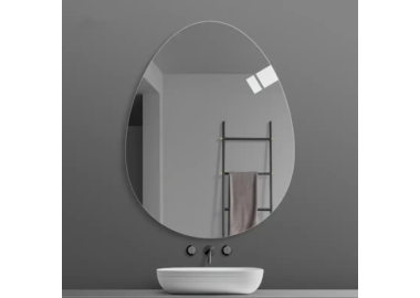 מראה ביצה ללא מסגרת