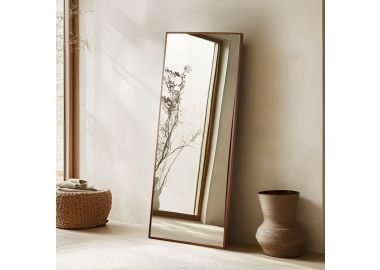 מראה מלבנית מסגרת עץ