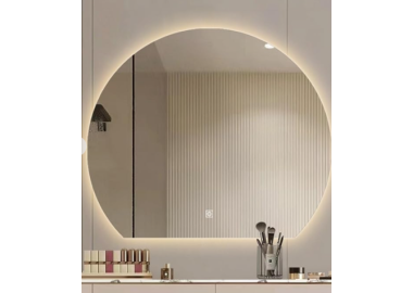 מראה לד חצי עגולה קוטר 80