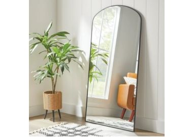 מראת גוף חצי מעוגלת HALF שחור