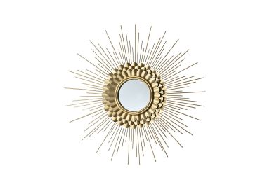 מראה קוטר 60 ס"מ בגוון זהב דגם 022