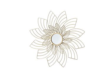 מראה קוטר 60 ס"מ בגוון זהב דגם 024 