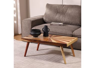 שולחן סלון 55*90 ס"מ עץ מגוון דגם בלנד