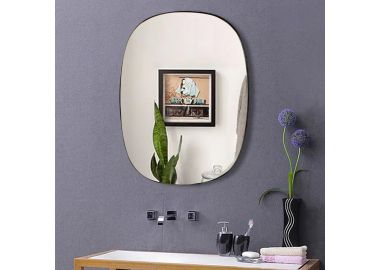 מראה דגם 23310 אורך 53 ס"מ מסגרת דקה בגוון שחור