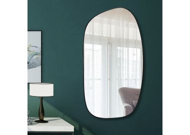 מראת קיר דגם 23311 אורך 89 ס"מ מסגרת דקה בגוון שחור