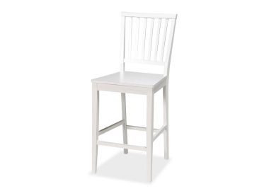 כסא בר עץ בגוון שמנת דגם ניו אסיינדה