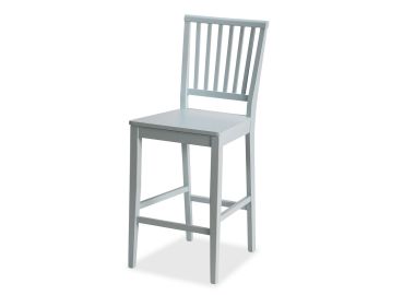 כסא בר עץ בגוון תכלת דגם ניו אסיינדה