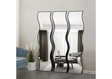 סט 3 מראות עיצוב גל ייחודי דגם 683