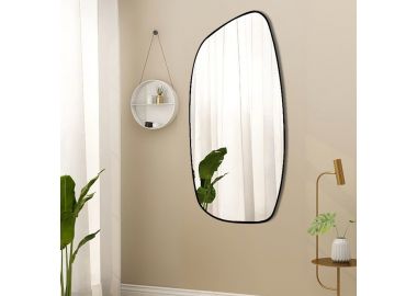 מראת קיר מסגרת שחורה דקה דגם 678