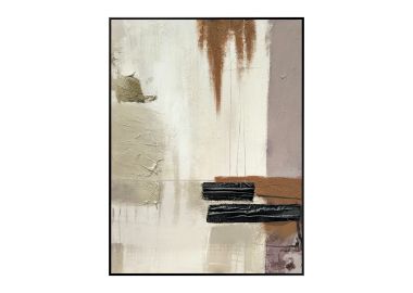 ציור 120*90 ס"מ גוון חום דגם אבסטרקט