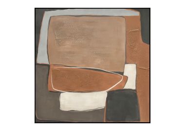 ציור 120*120 ס"מ גוון חום דגם לופט1