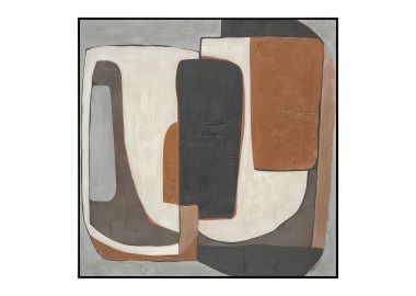 ציור 120*120 ס"מ גוון חום דגם לופט2