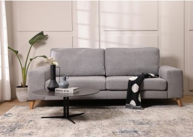 ספה תלת מושבית 243 ס"מ בד בגוון אפור כהה דגם מורדי