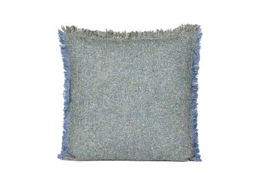 כרית נוי בד 50*50 בגוון כחול דגם בלואי