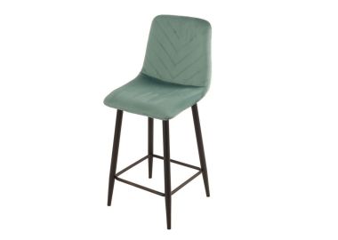 כסא בר טורקיז בד קטיפה דגם ARROW
