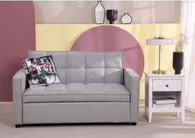 ספה נפתחת למיטה 180 ס"מ בגוון אפור דגם COMPACTO