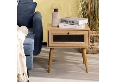 שידה 48*39 ס"מ בגוון טבעי דגם CLEAR