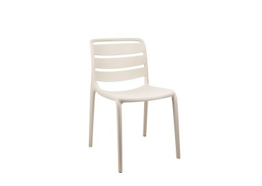 כסא אוכל בגוון קרם דגם GARDEN