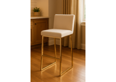 כסא בר דגם סטאר בגוון שמנת